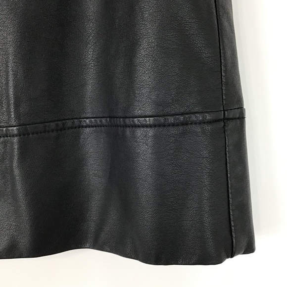 I heart Ronson faux leather black mini skirt 10 goth whimsigoth coquette grunge - Picture 6 of 9